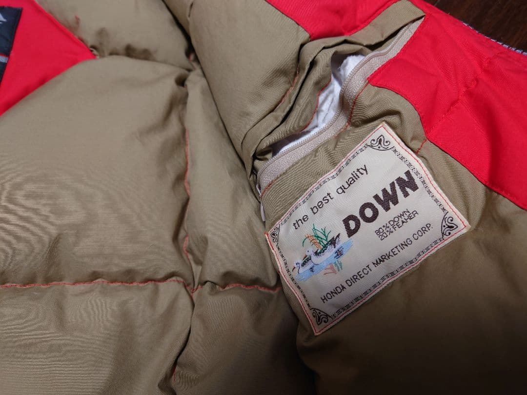 HONDA F1 RACING TEAM ダウンジャケット レッド