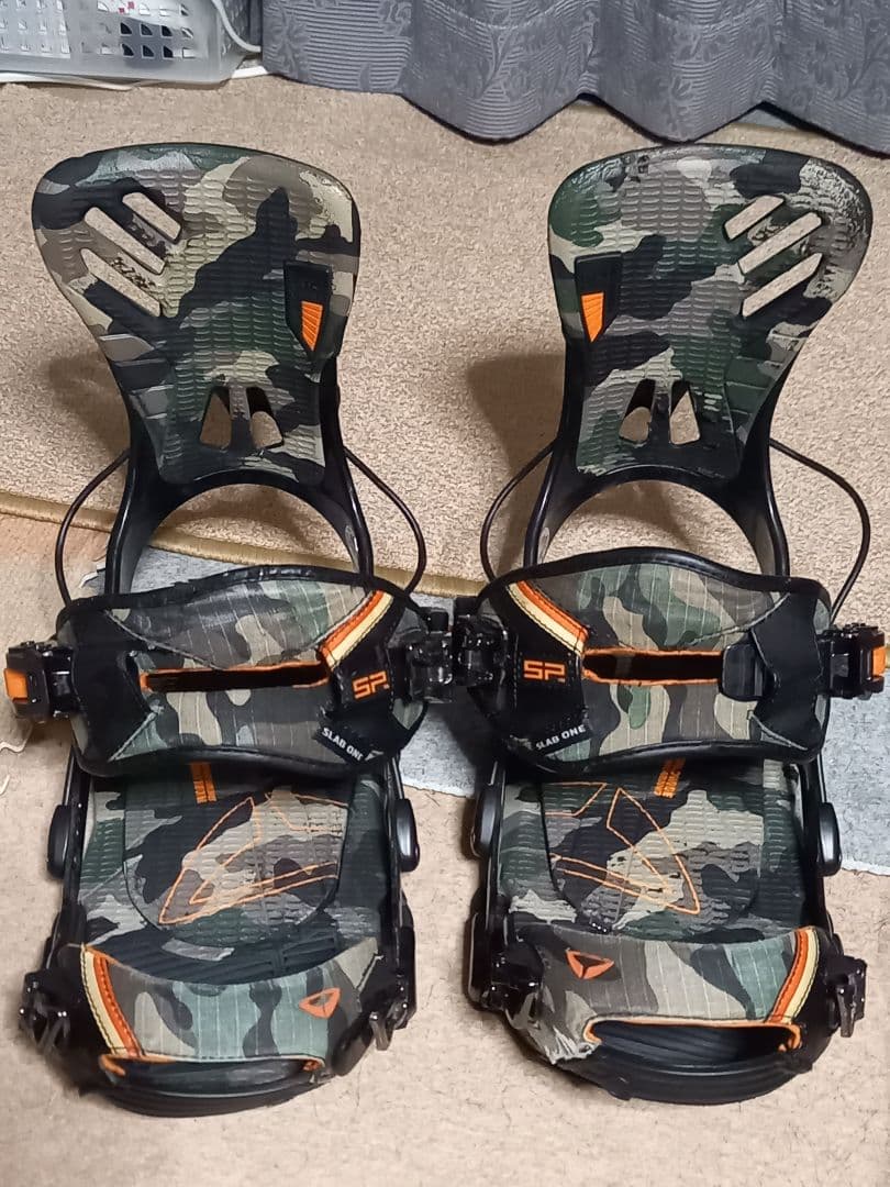 SP スノーボードビンディング カモフラージュ
