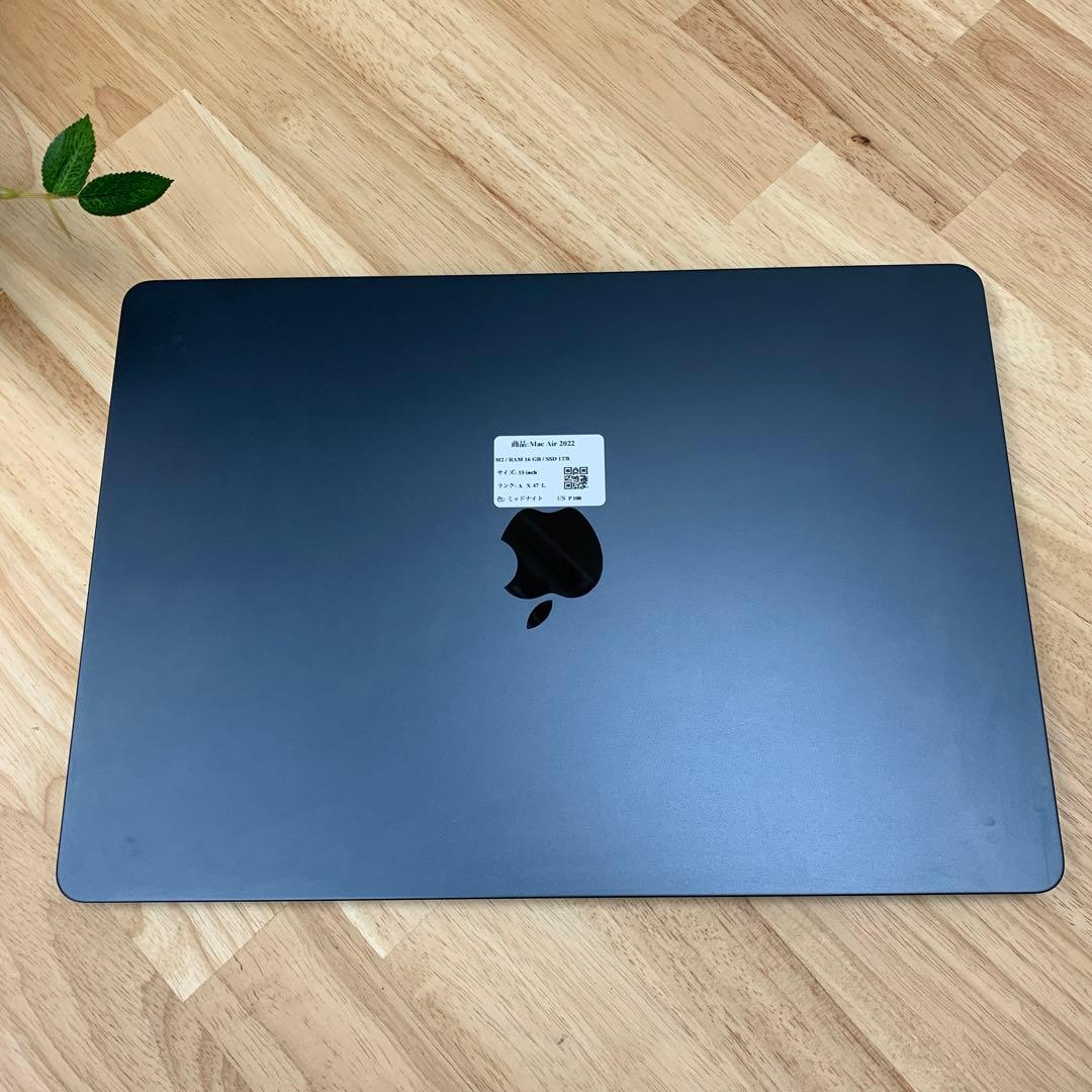 新品同様 MacBook Air 15インチ M2 1TB ミッドナイト2023