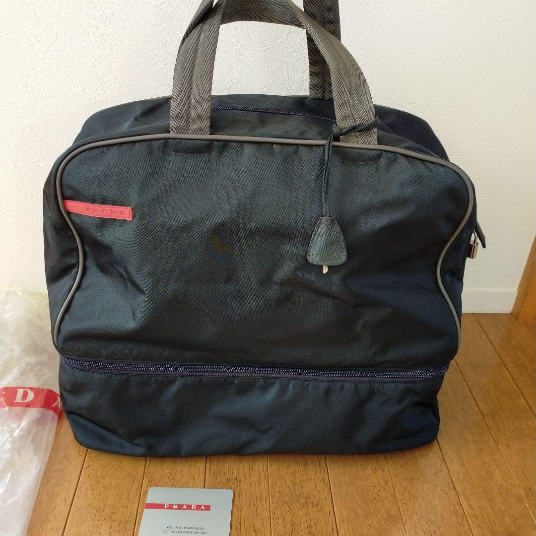 難有未使用　ヴィンテージ　プラダスポーツ　ゴルフ　ボストンバッグ　シューズバッグ