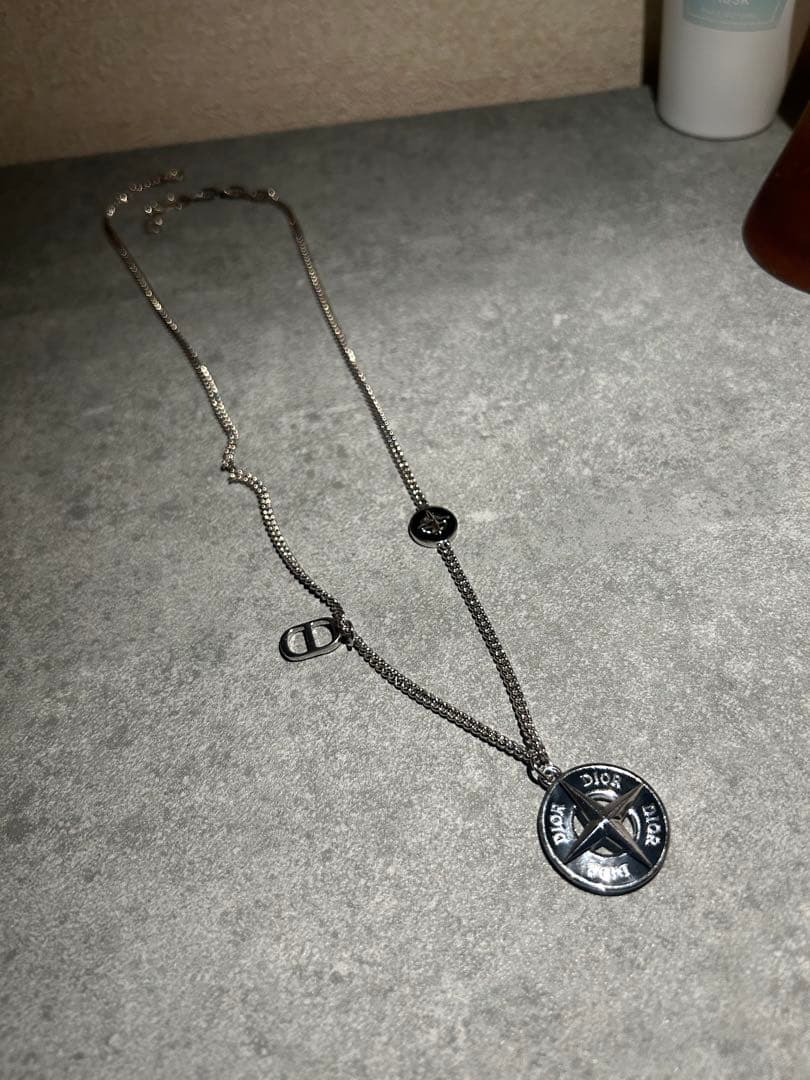 Dior シルバー チェーンネックレス