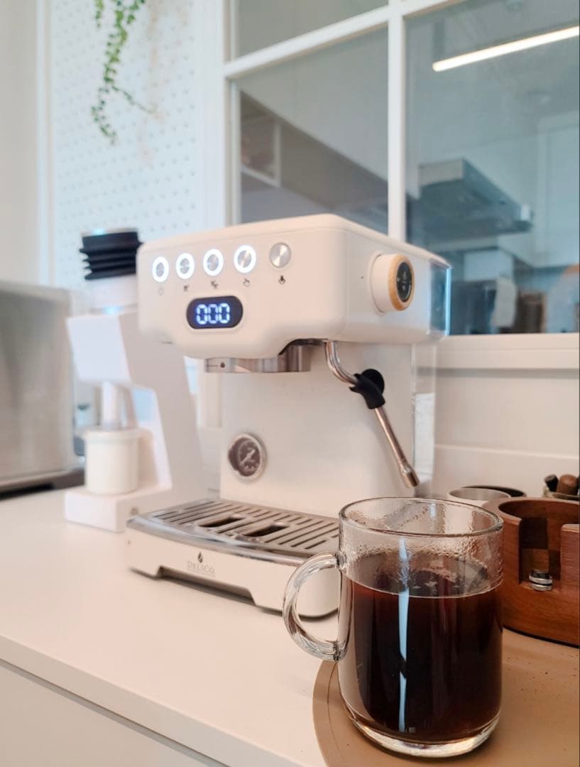 DELICO CRM3605PWM エスプレッソマシン(ホワイト)