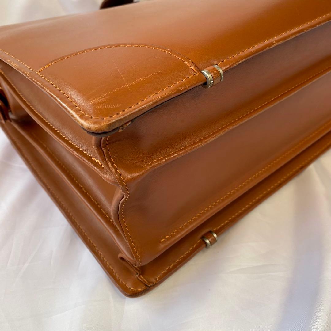 ダレスバッグ ダイヤルロック キャメル 日本製