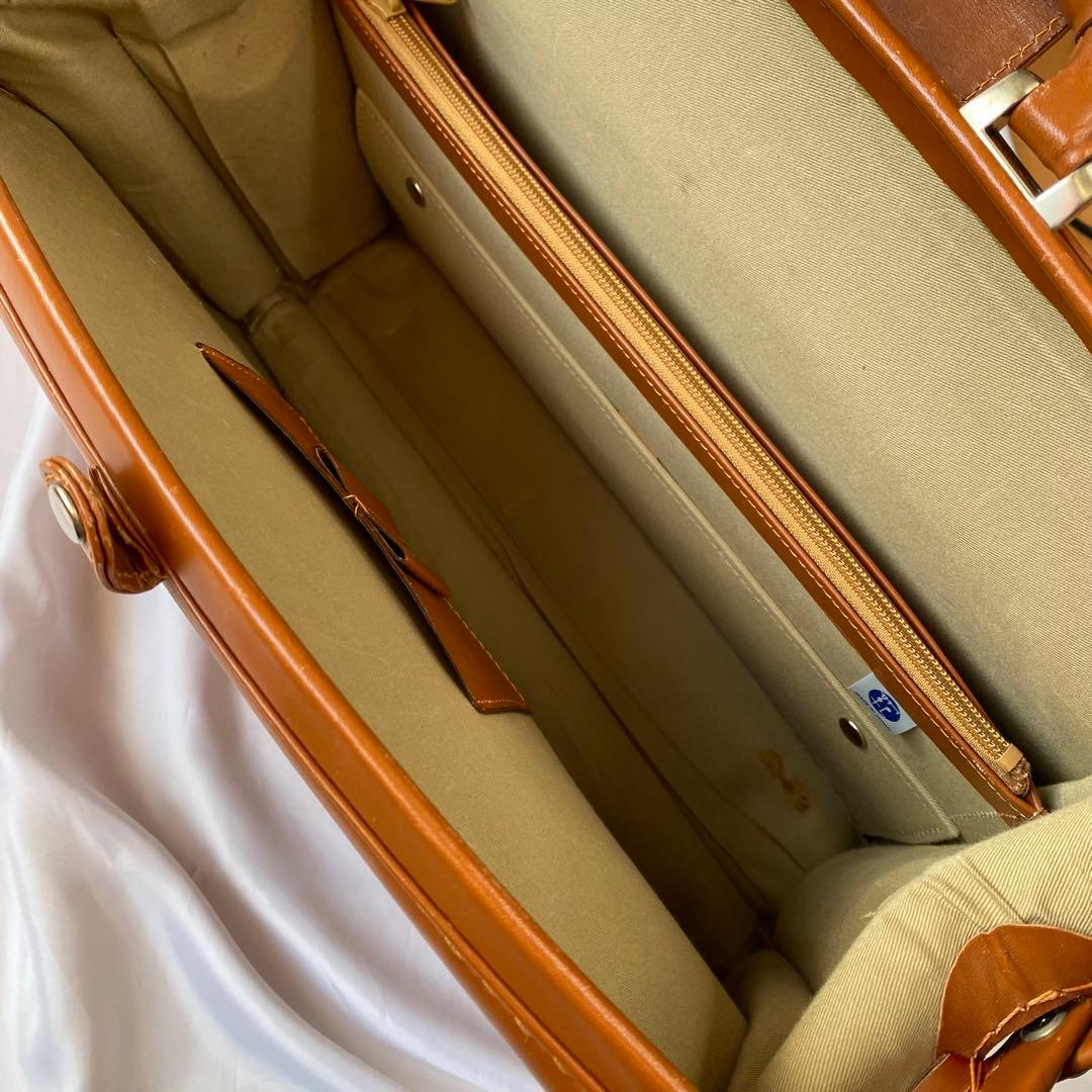 ダレスバッグ ダイヤルロック キャメル 日本製