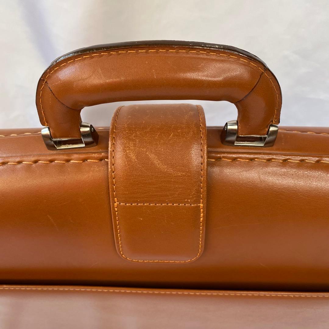 ダレスバッグ ダイヤルロック キャメル 日本製