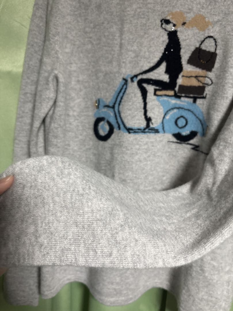 m*0様 DAMA collection 刺繍ニット 長袖 カシミヤ　上品