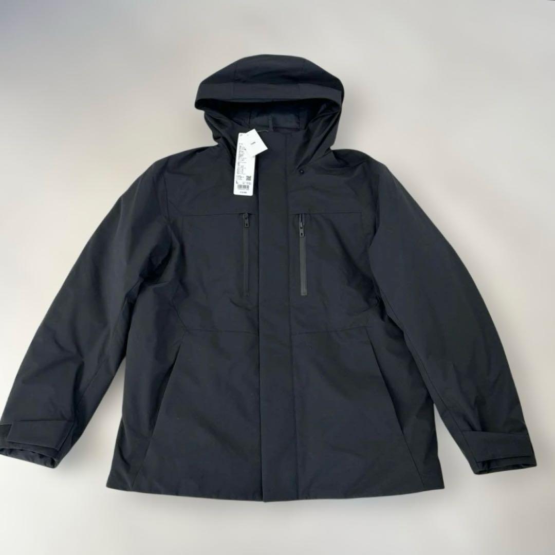 新品タグ付きUNIQLO ハイブリッドダウンパーカー　ブラック　品番478277