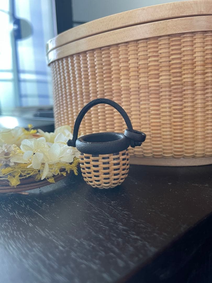 ナンタケットバスケット・1inch 黒檀