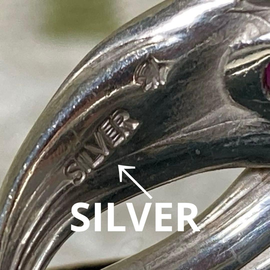 シルバールビーリング 約21号サムリングレディースメンズユニセックス　修デザイン