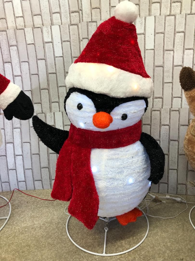 サンタとそのともだちのLEDライト♡イルミネーションサンタトナカイ4体