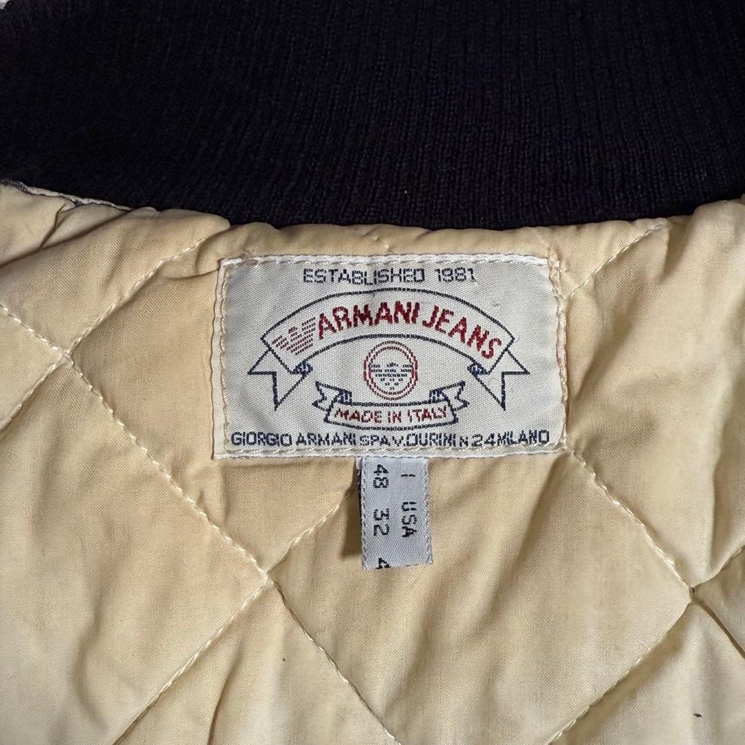 ジャケット・アウター 93AW Armani jeans arm cinch patch bomber