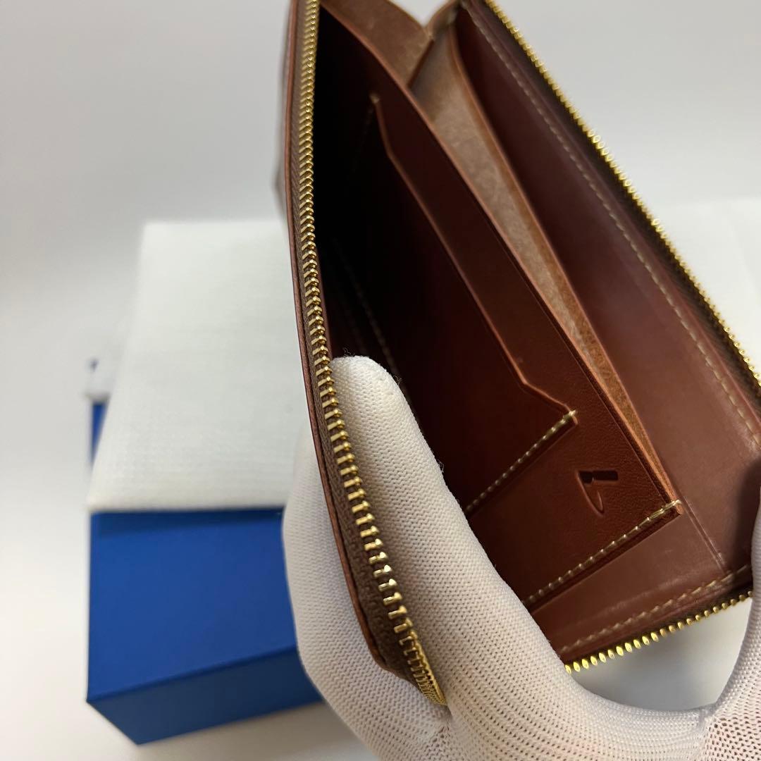 美品 土屋鞄 ディアリオ ロングLファスナー 長財布
