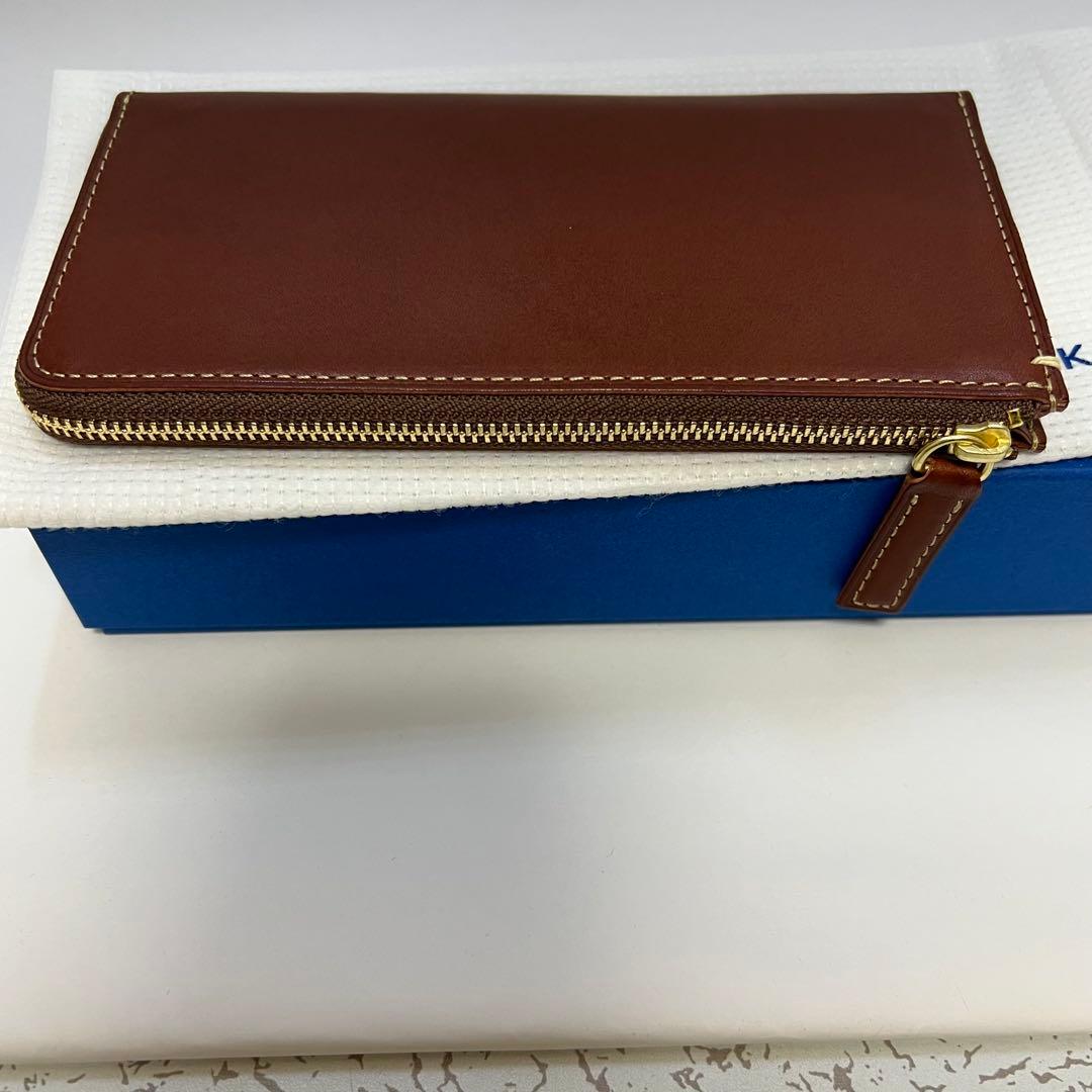 美品 土屋鞄 ディアリオ ロングLファスナー 長財布