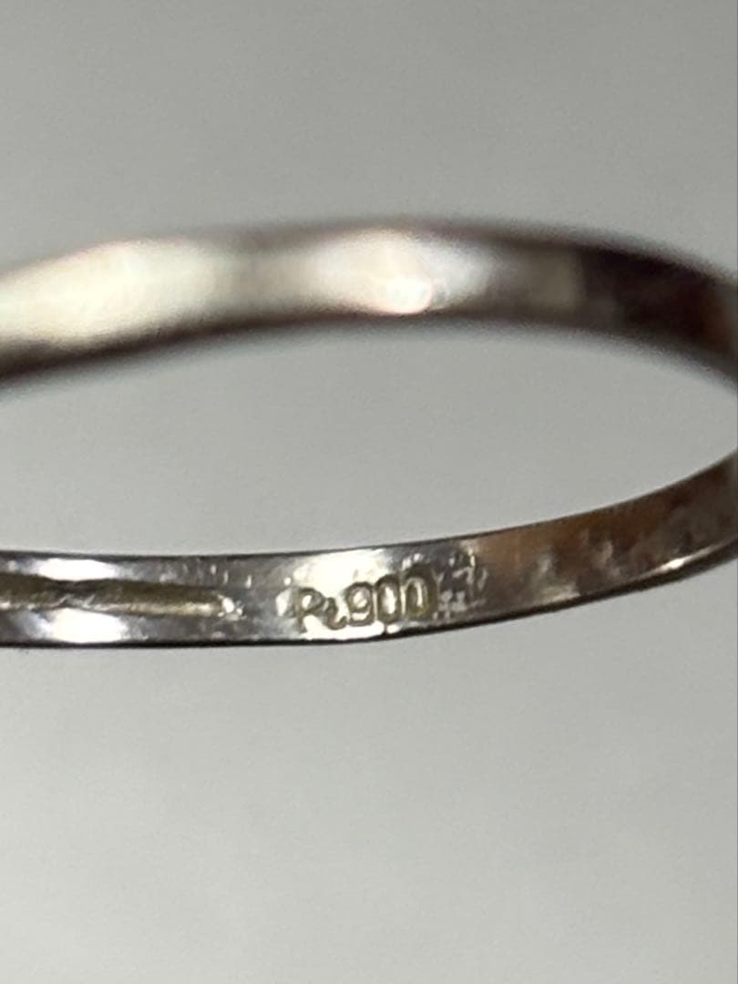 Pt900 パール ダイヤモンド リング 13号 3.5g プラチナ