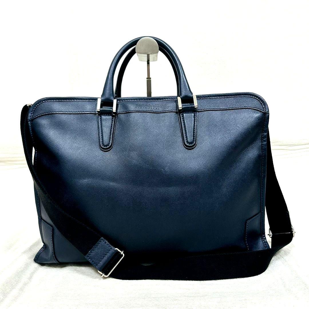 廃盤品 2way サムソナイトブラックレーベルデュモンクス 2層 ビジネスバッグ