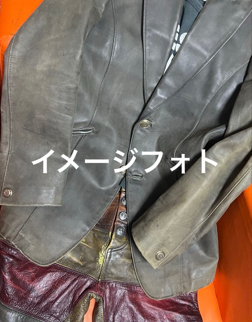 obelisk オベリスク　レザージャケット　ホースレザー　カーキ　アーカイブ