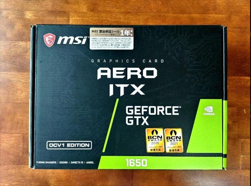 グラフィックボード・グラボ・ビデオカード MSI AERO ITX GEFORCE GTX 1650