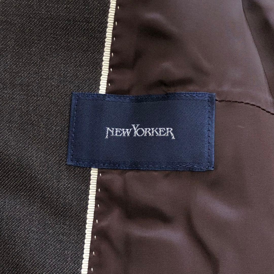 高級感✨ NEWYORKER パンツ スーツ セットアップ 茶系 XL 13号