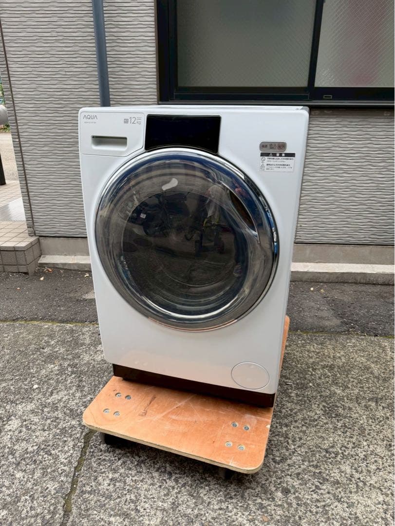 【美品】AQUAアクアドラム式洗濯乾燥機 2023年製 AQW-SD12P-L