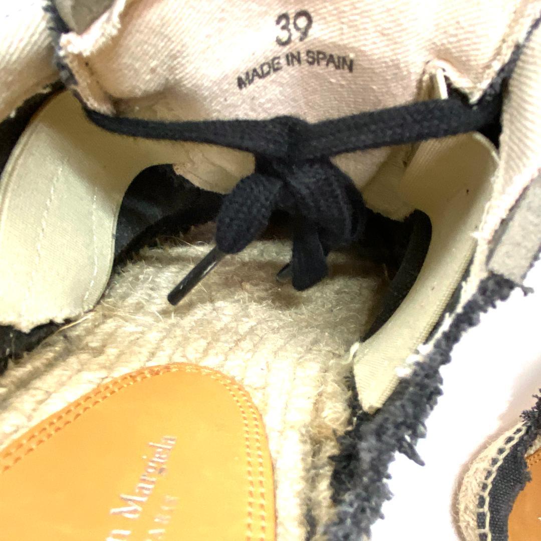 メゾンマルジェラ エスパドリーユ ミュール キャンバス スニーカー 約24cm