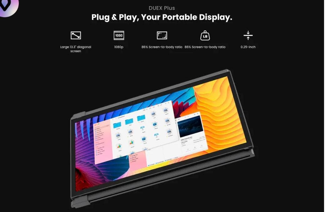 ディスプレイ・モニター本体 DUEX Lite & DUEX Plus laptop monitors