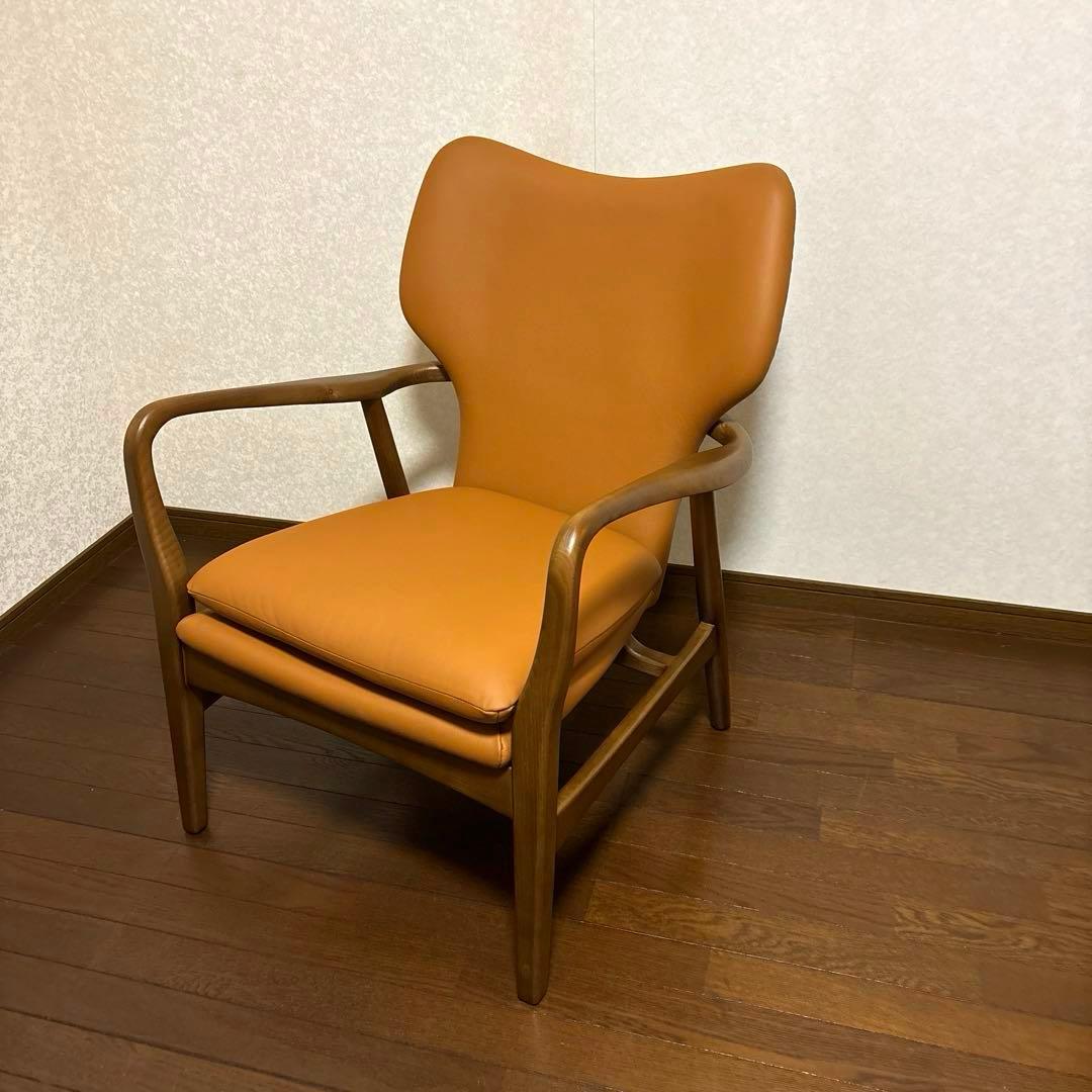 【極美品】フィンユール ラウンジチェア 総革 リプロダクト