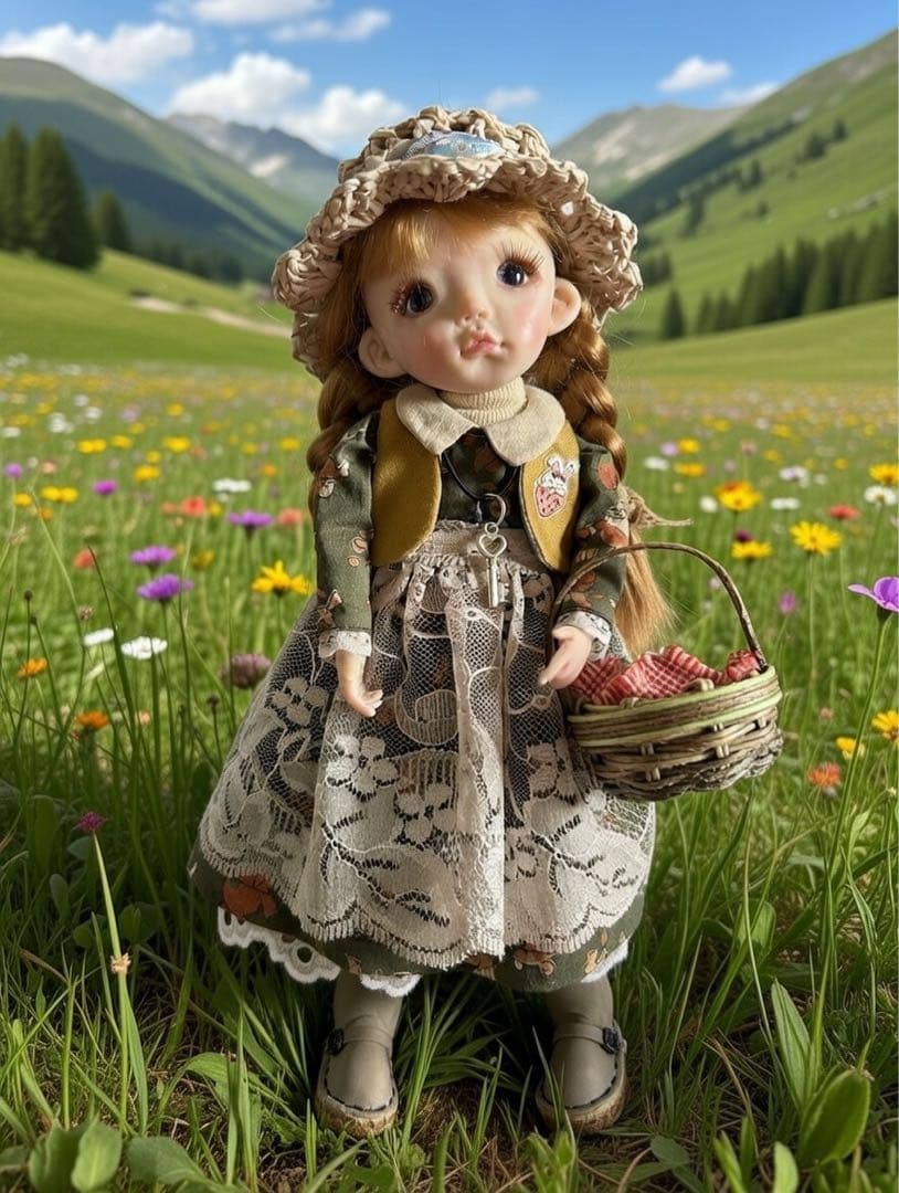 樹脂粘土ドール　すずちゃんオリジナルドール　創作人形