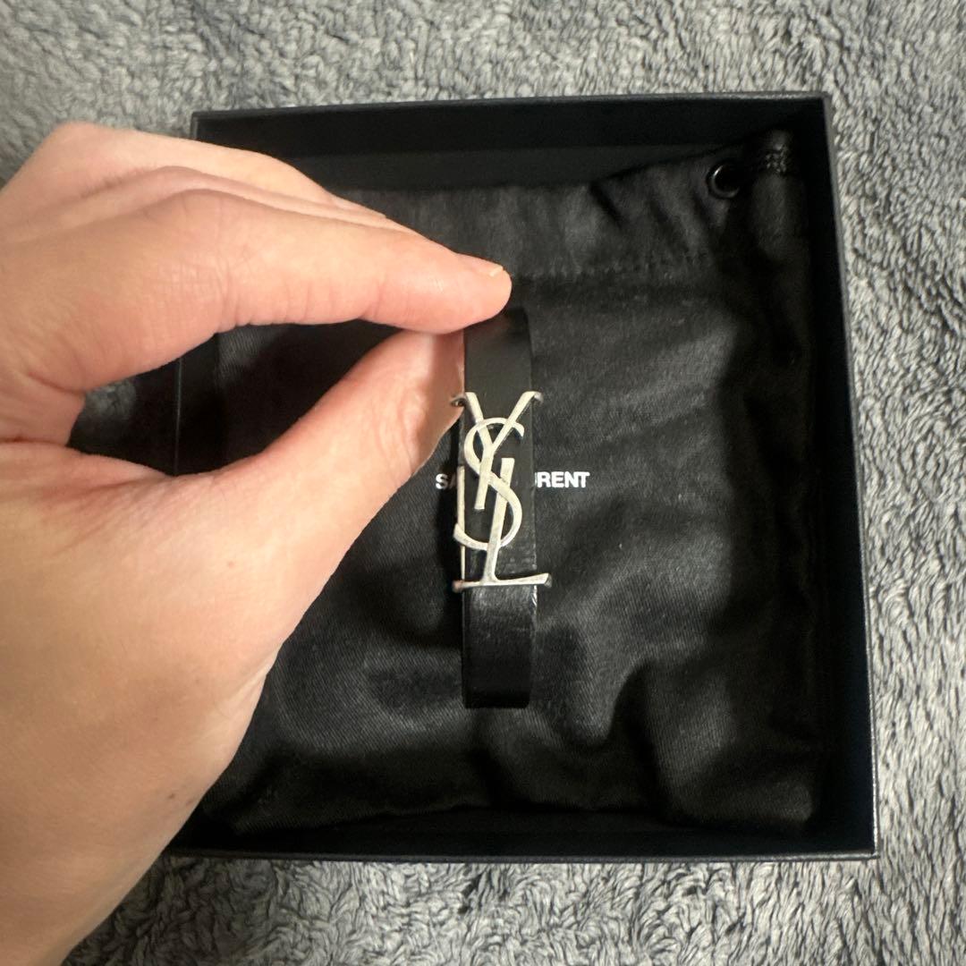 SAINT LAURENT カサンドラ ブレスレット(レザー)