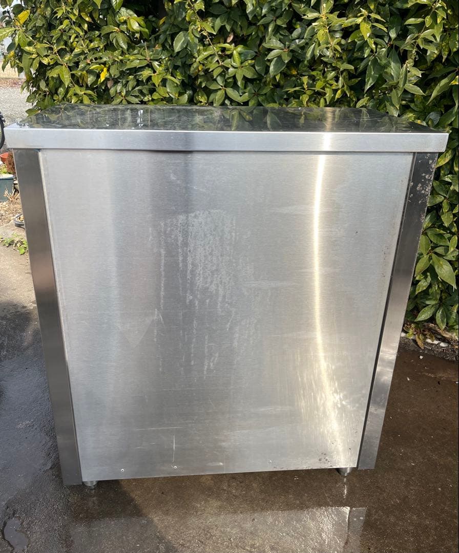 ステンレスは引き出し付きキャビネット　食器棚　作業台　890×450×1050
