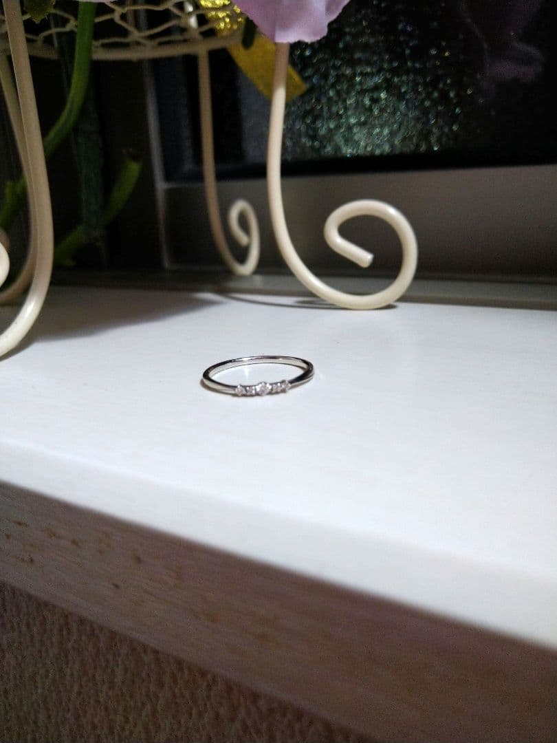 サマンサシルヴァｋ１０　WG　ダイヤモンド　　リング ９号