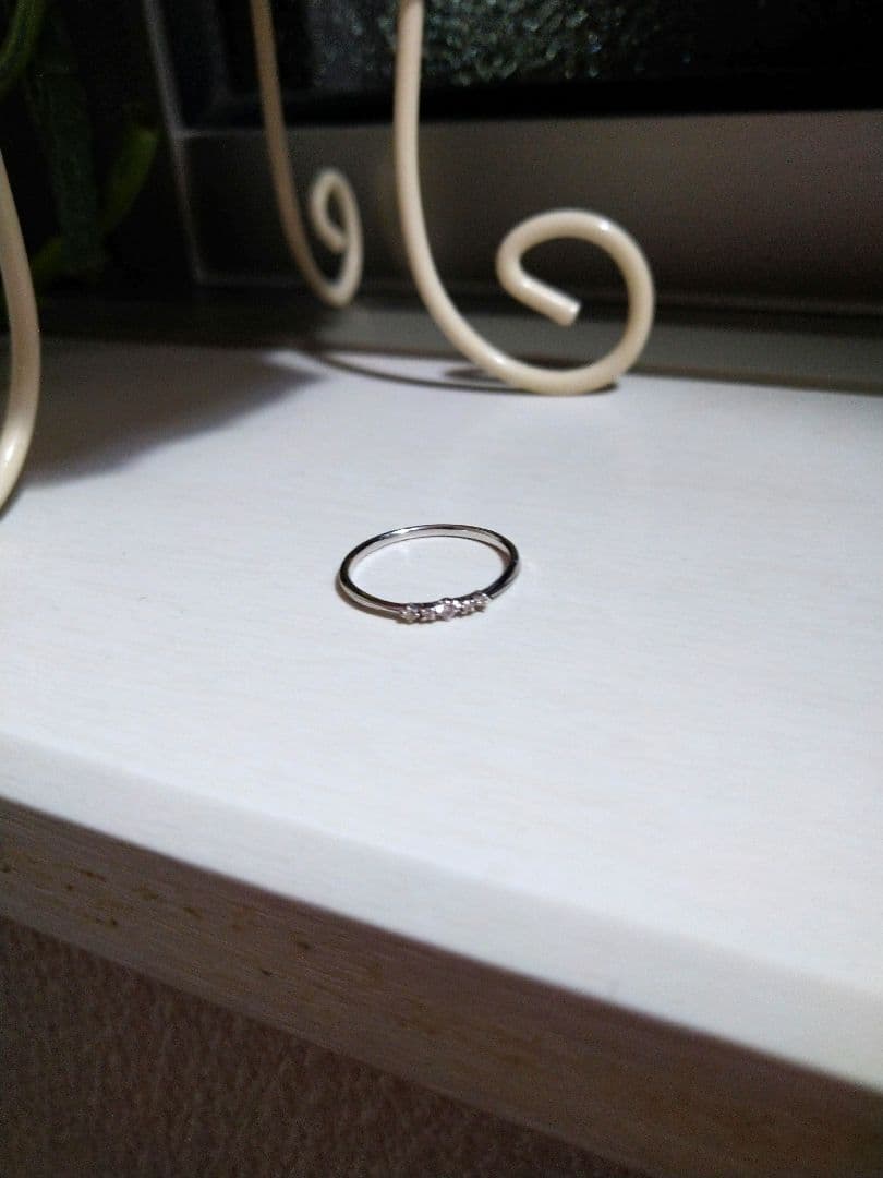 サマンサシルヴァｋ１０　WG　ダイヤモンド　　リング ９号