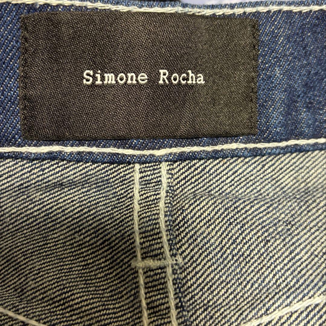 SIMONE ROCHA WIDE LEG PUDDLE JEANS デニム