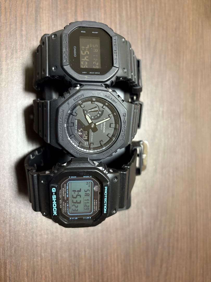 G-SHOCK デジタル腕時計 3点セット