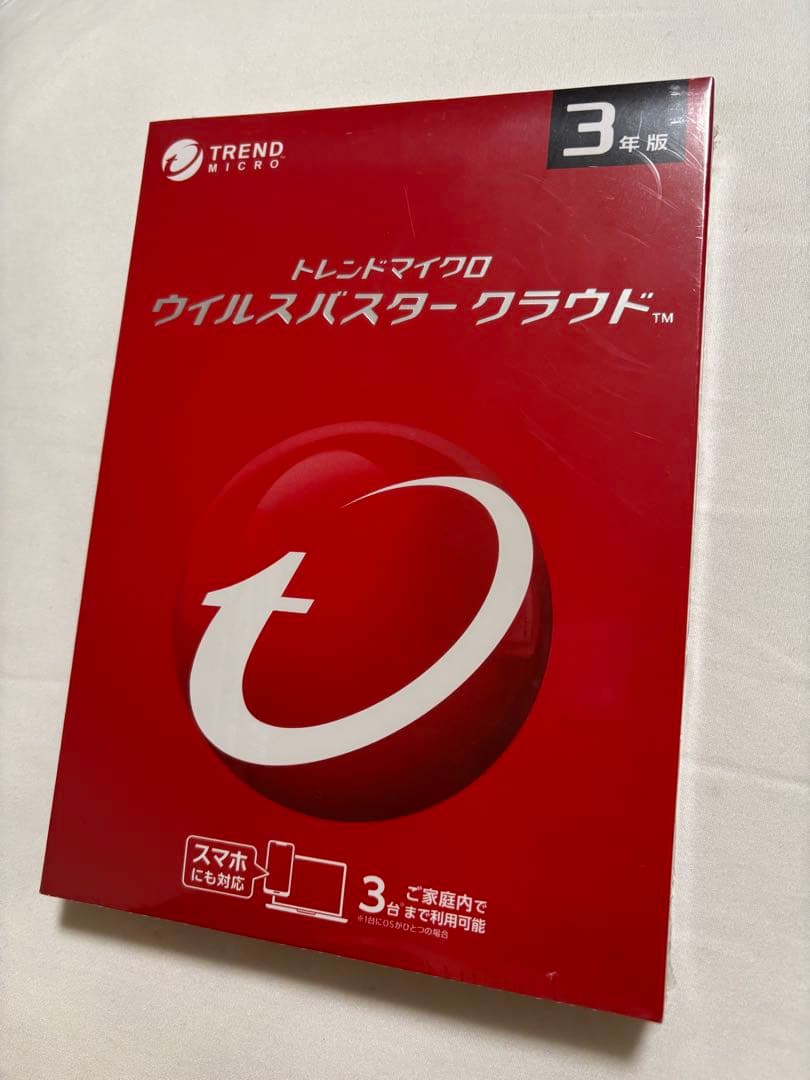【新品未開封】　ウイルスバスタークラウド 3年版