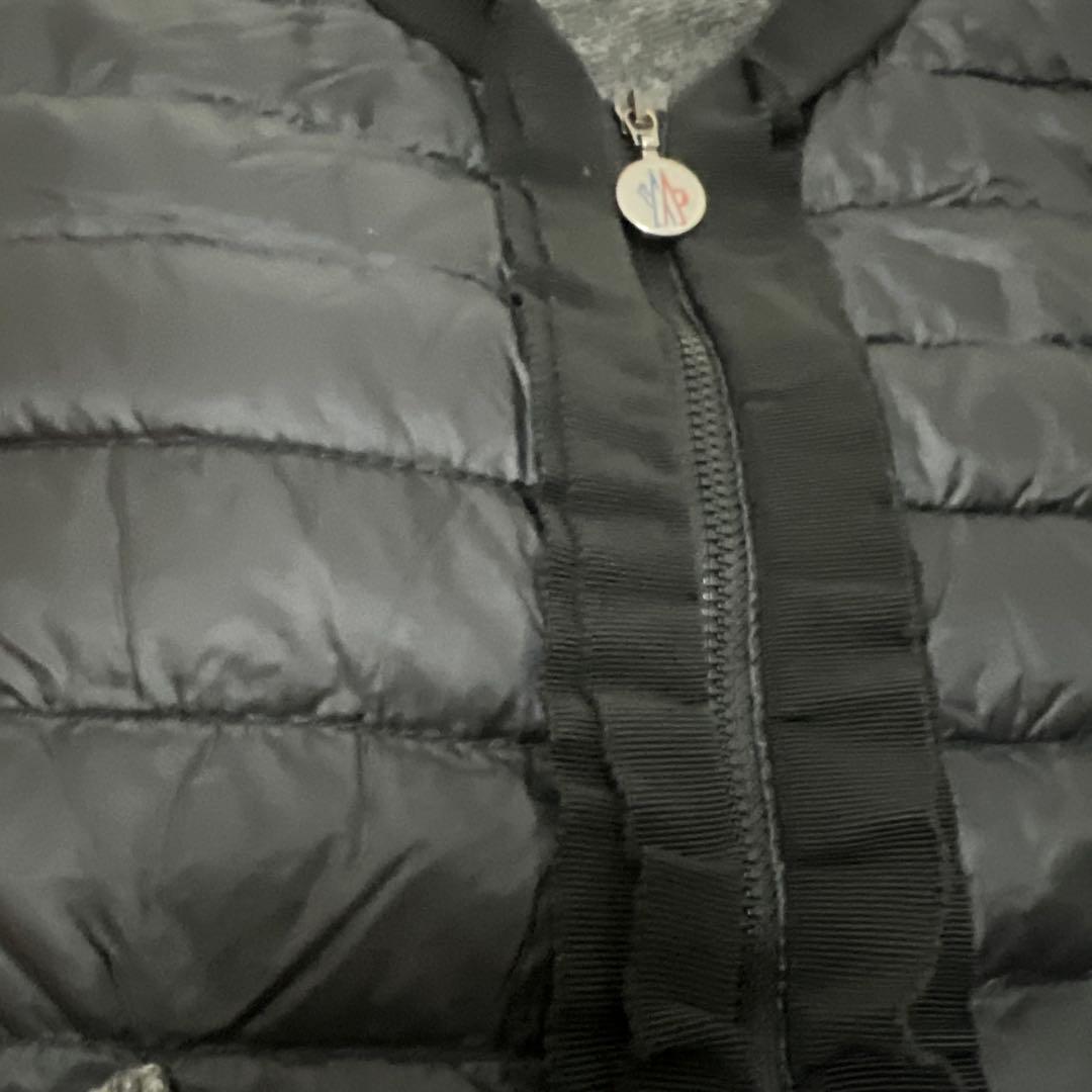 MONCLER ダウンジャケット S 黒 グレー