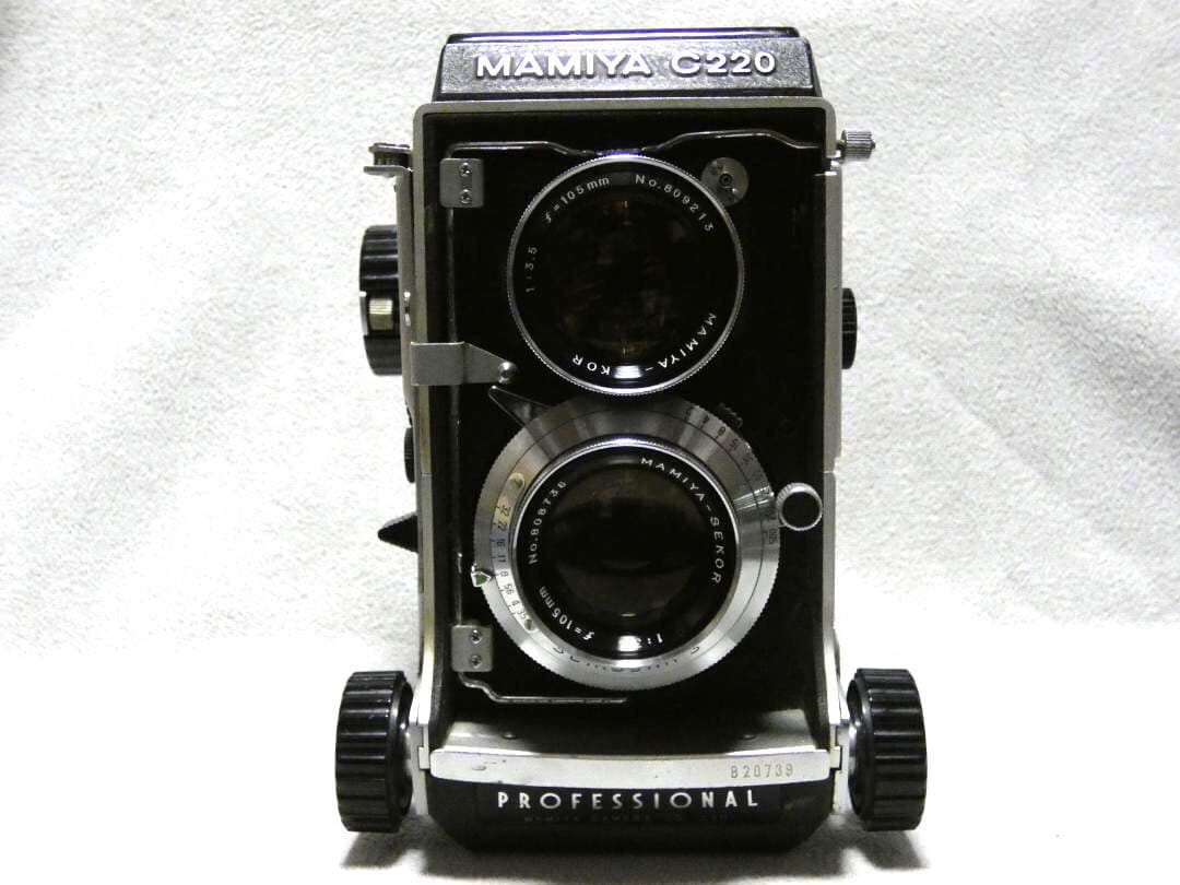 MAMIYA C220 PRO SEKOR 105mm F3.5 二眼レフカメラ