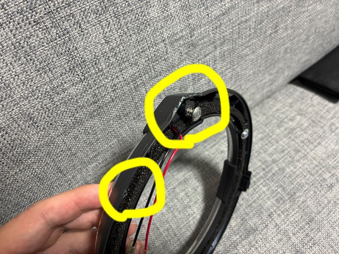 ヴェゼル／純正／LEDスピーカーリング・ドアポケットLED／ホワイト