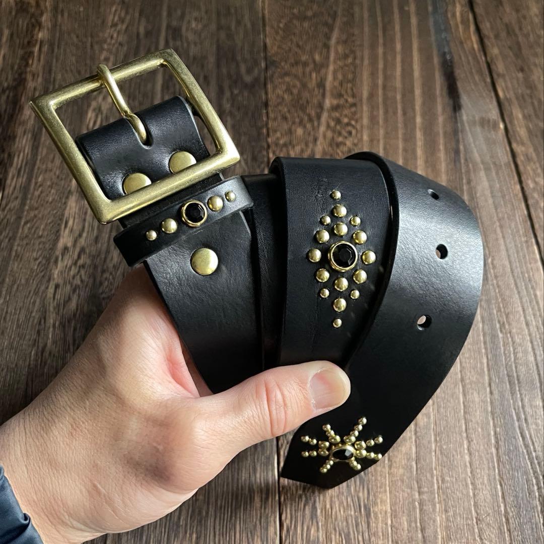 ディッキーズ874専用スタッズベルト　真鍮　ミッスーリ　HTC CALEE