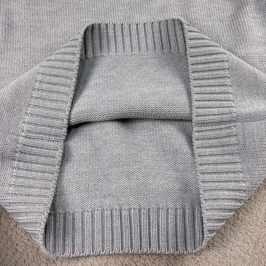 【美品】ZANONE ザノーネ 5ゲージ ニット グレー 46 クルーネック