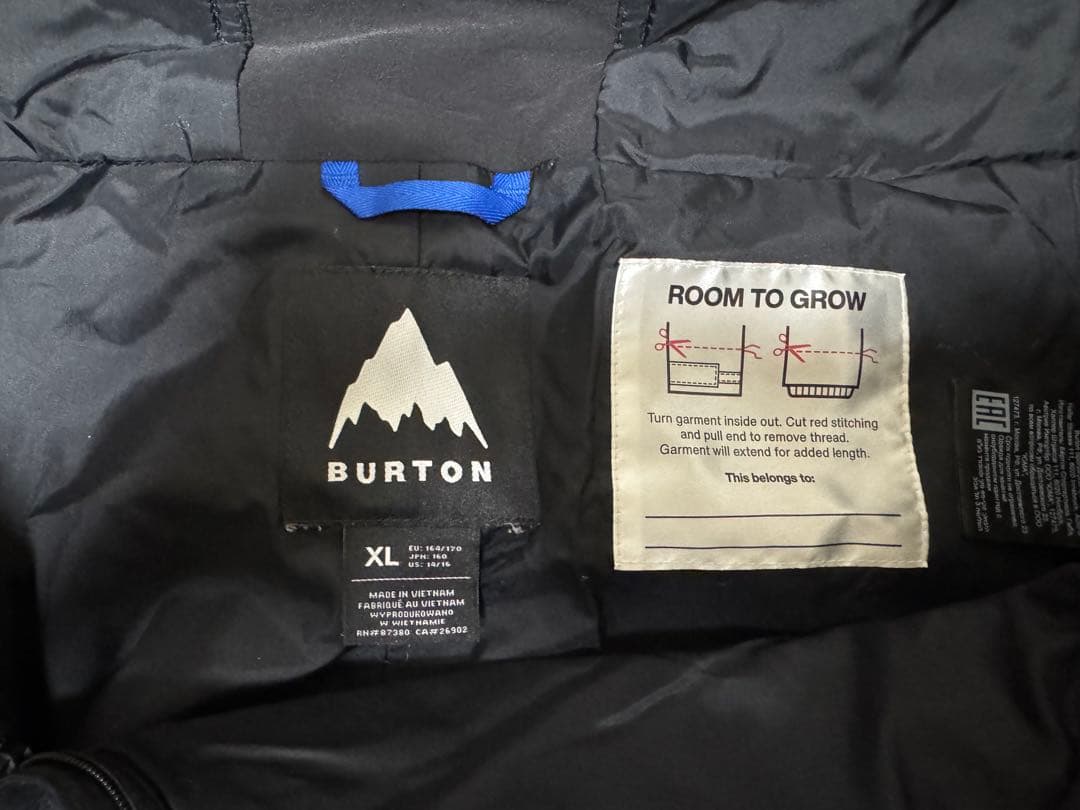 BURTON キッズ スノーボードウェア XL