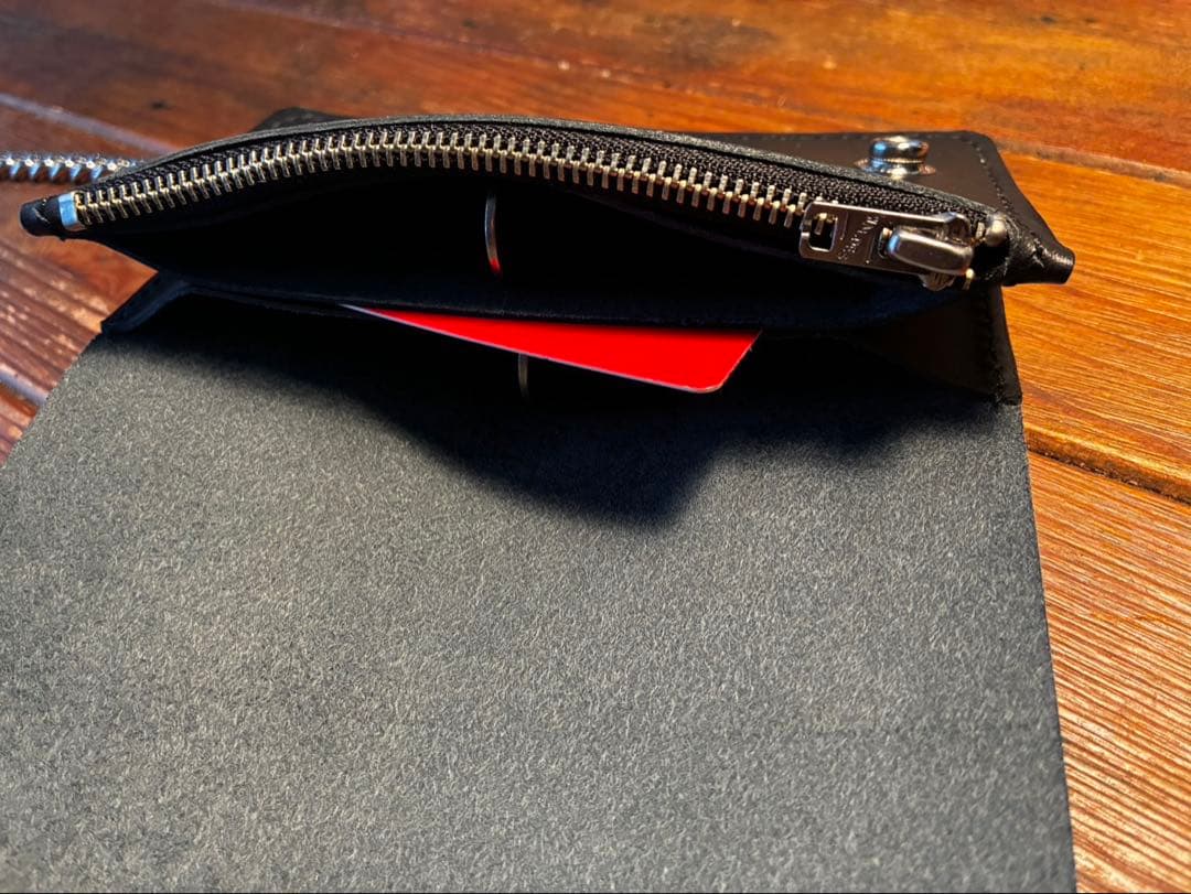 calee×tsyタイプ ミドルトラッカーウォレット　チェーンセット　牛革