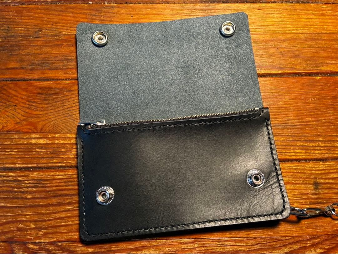 calee×tsyタイプ ミドルトラッカーウォレット　チェーンセット　牛革