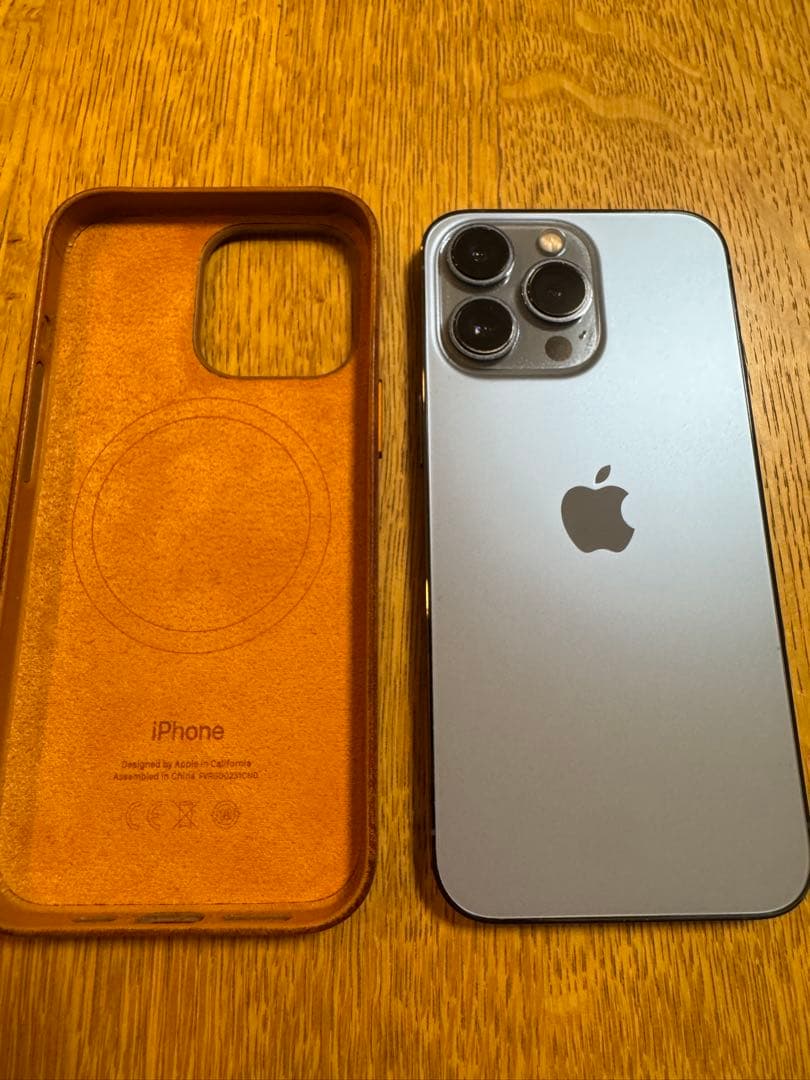 【バッテリー100%】iPhone 13 Pro ブルー256gb 純正カバー付