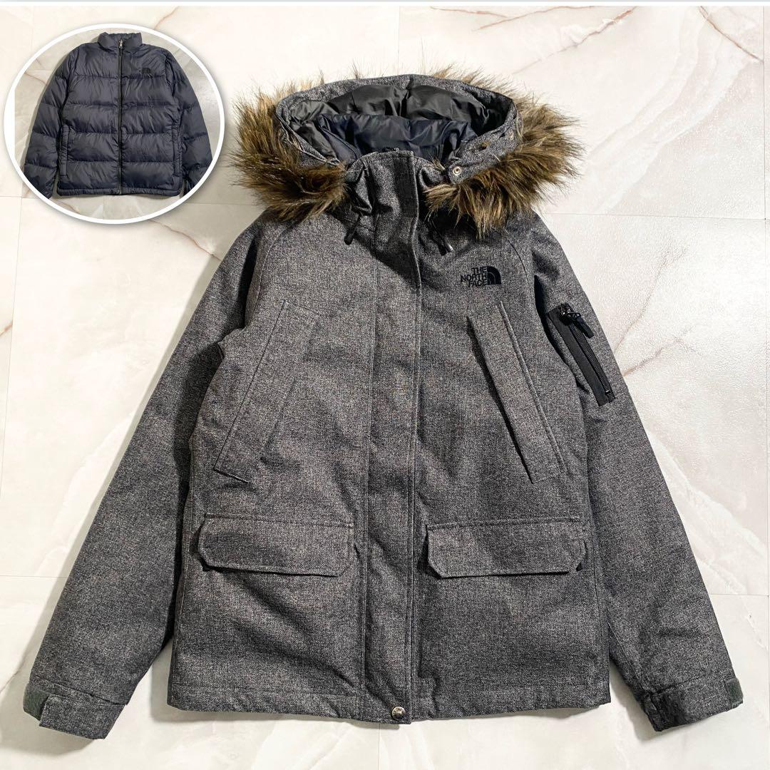 B17812 美品 ノースフェイス ノベルティ グレイストリクライメイトパーカS