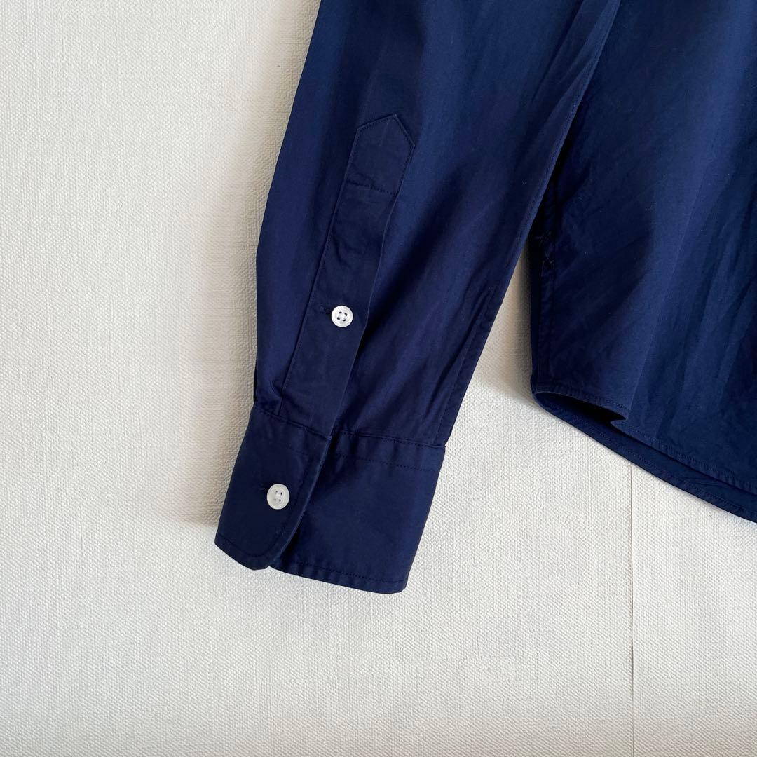 【希少人気★品の良いネイビー★未使用に近い】ラルフローレンドレスシャツ★サイズ6