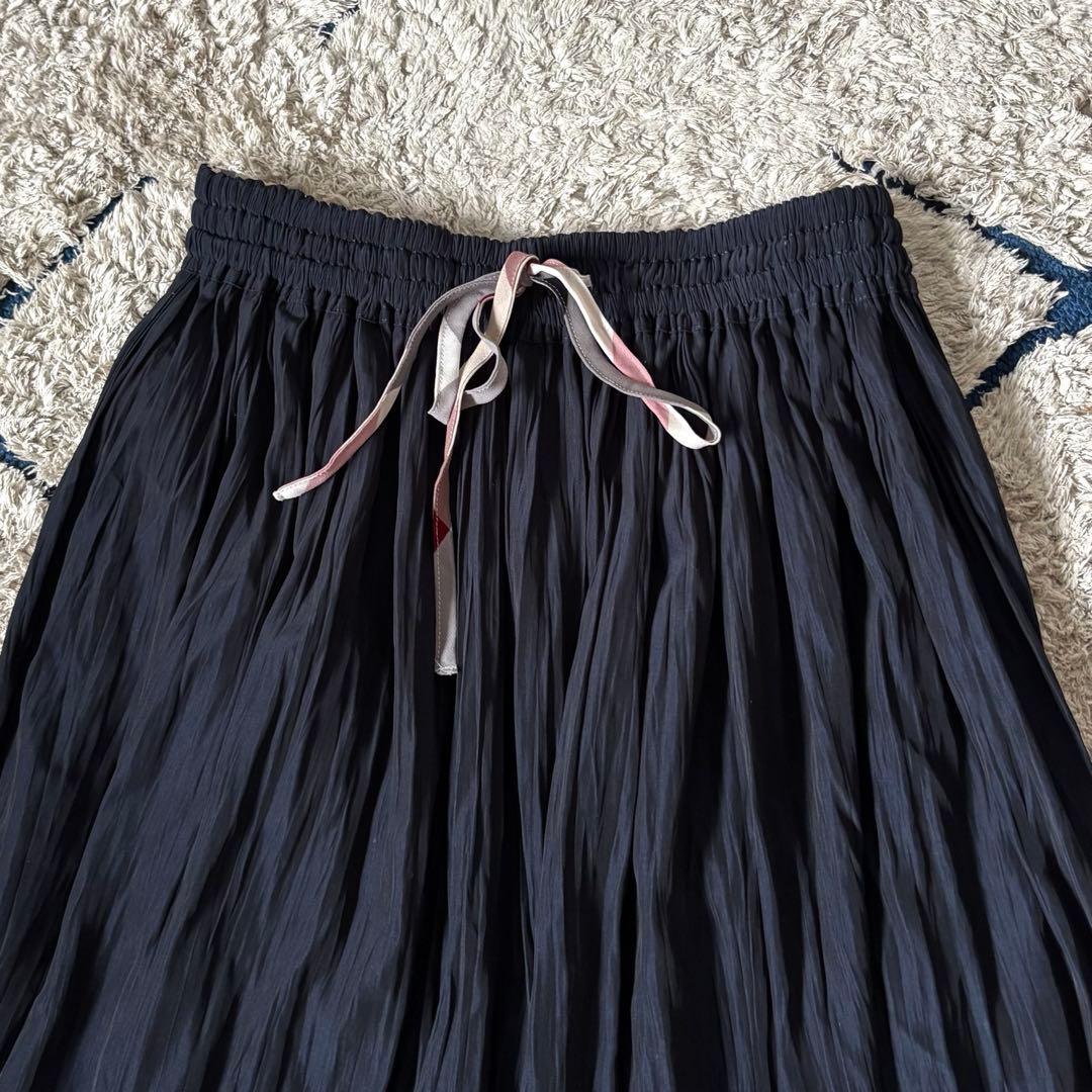 【2way✨】ブルーレーベルクレストブリッジ　リバーシブル　ロングスカート　38