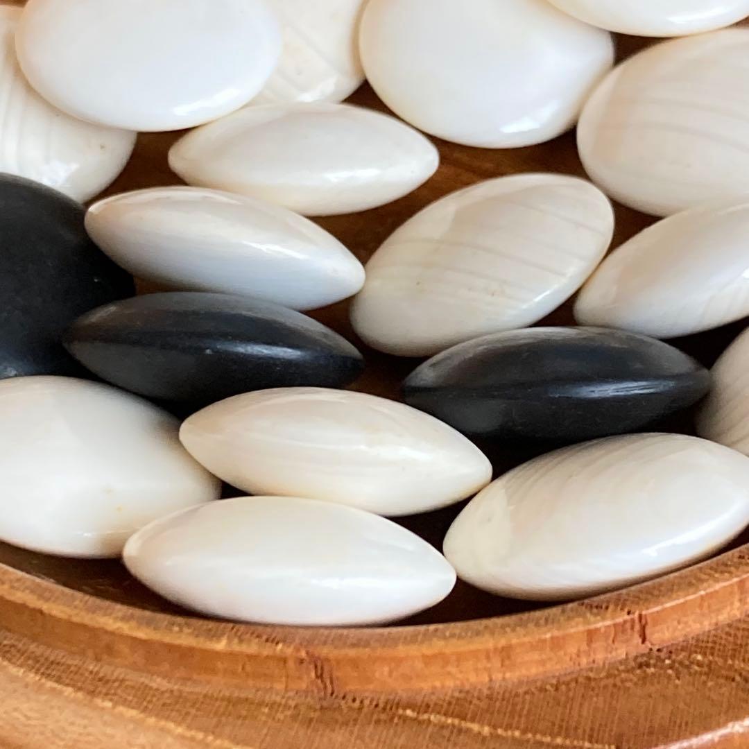 碁石、碁笥、碁笥箱のセット