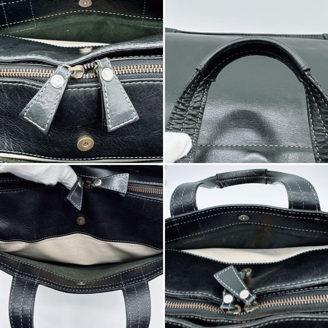 【ソメス】2WAY ビジネスバッグ ショルダーバッグ レザー ブラック