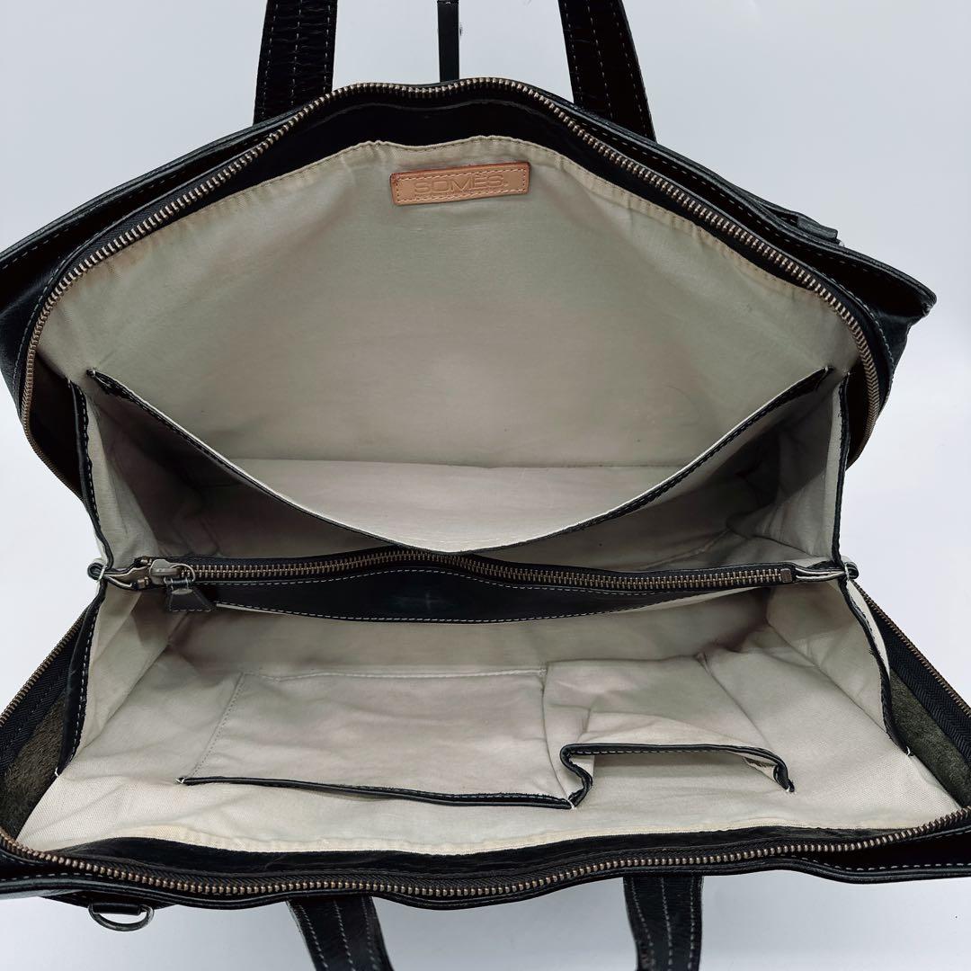 【ソメス】2WAY ビジネスバッグ ショルダーバッグ レザー ブラック