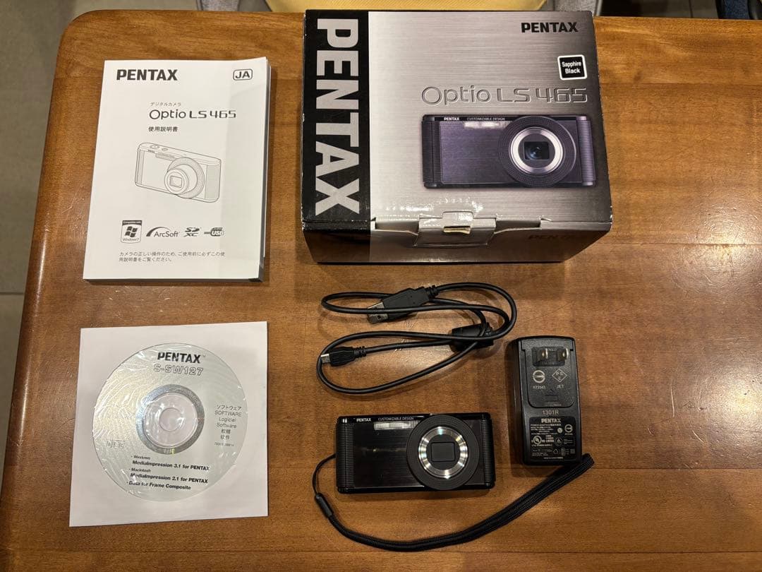 デジカメ　PENTAX Optio LS465 サファイアブラック